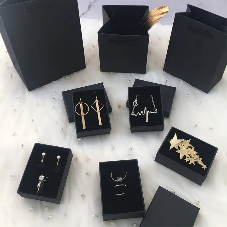 Jewelry box custom gift velvet high-grade ring packaging carton custom watch box
