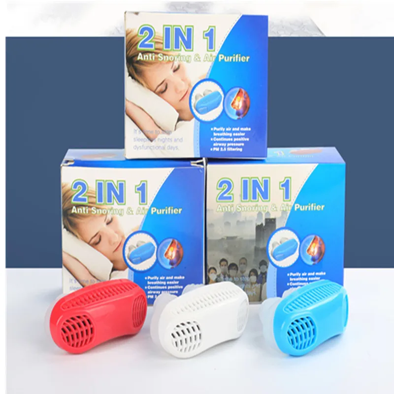 New Style Micro Air Purifier Stop Snoring Clip Anti-Snore Device Sleeping Breath Aid nose vents Relieve Nasal Dilator