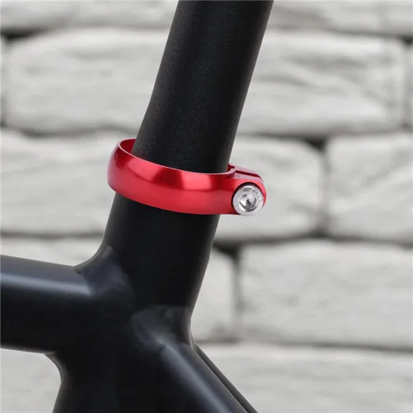 
2 Colors Ultralight Road Bike Bicycle Seat Bolt Clamp Seatpost Clamp 31.8mm for 27.2 Seatpost Super Light 