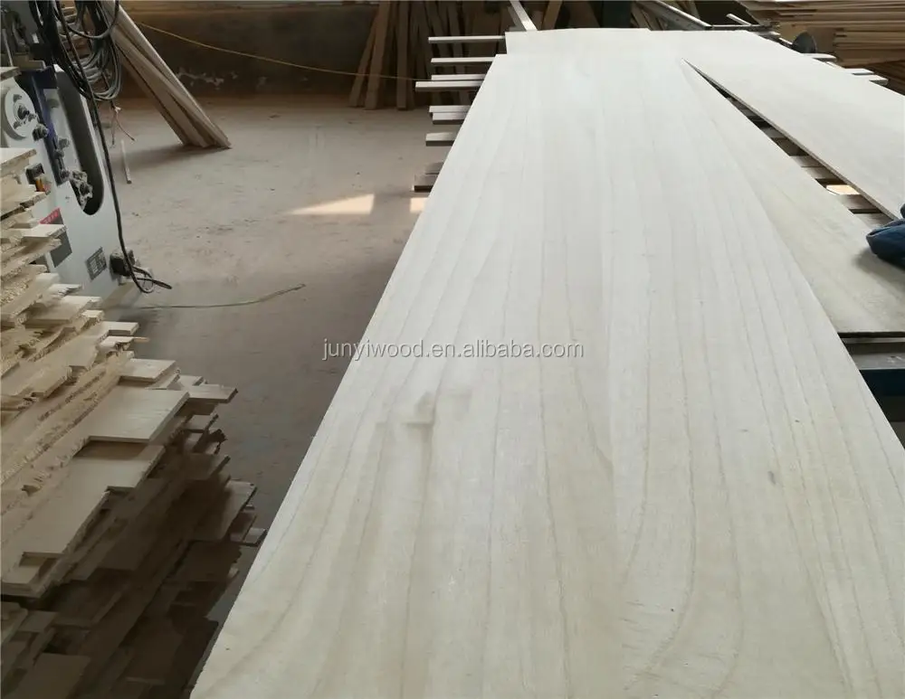 
solid wood board edge glued paulownia for sale 