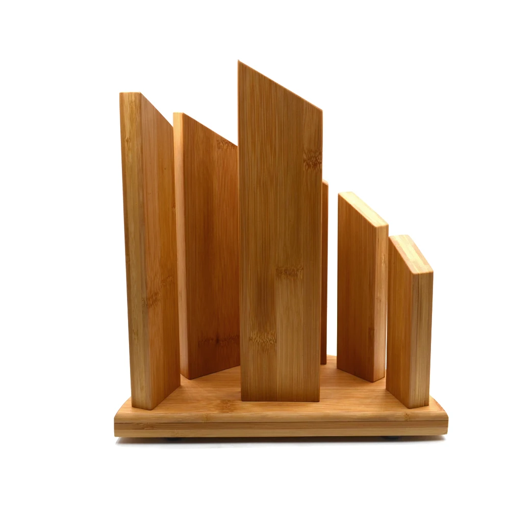 Магнитный кухонный блок для ножей, держатель для ножей и вилок из твердой древесины и с сильной магнитной мощностью