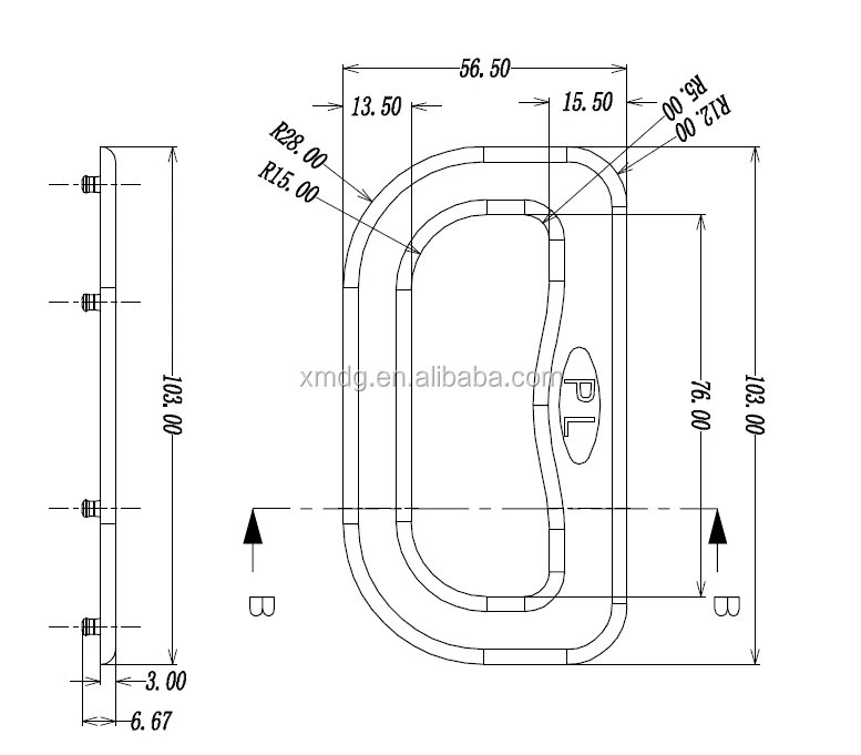 
cheapest price Rice packaging bag plastic handle 