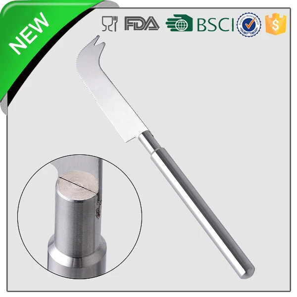 Factory Direct custom wholesale cheap mini kitchen accessories metal stainless steel serrated cheese knife