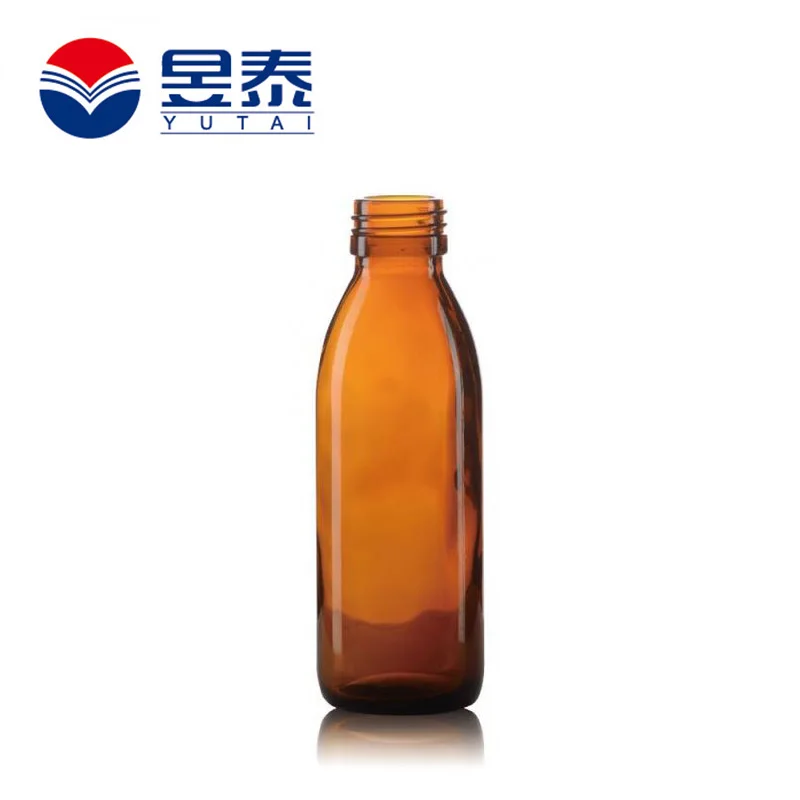 130ml Cough Syrup Empty Clear Glass Bottle