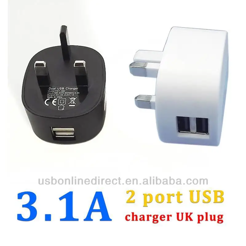 универсальный 3.1a двойное зарядное устройство usb переменного тока великобритании, usb зарядное устройство для samsung мобильны