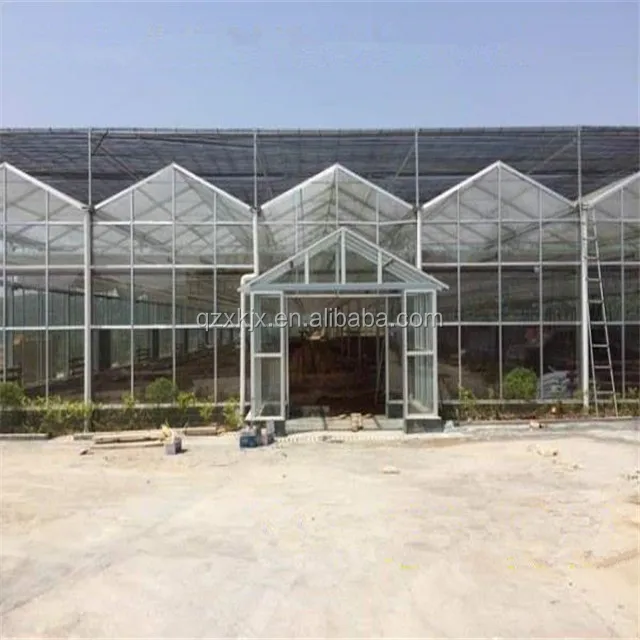 Intelligent control tempered greenhouse glass climate control system
