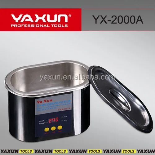 YAXUN YX2000A 220V or 110V Stainless Steel Dual 30W/50W Ultrasonic Cleaner With Display Ultrasonic Cleaning Machine for mobile