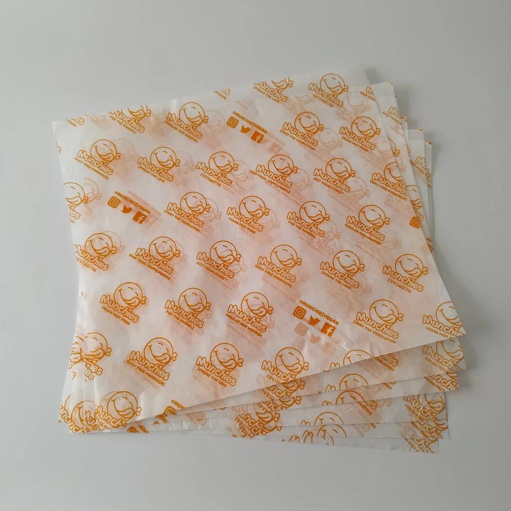 Пищевая Экологически чистая индивидуальная оберточная бумага для сыра, омлет, пищевая упаковка, вощеная бумага и подкладка тарелки 001