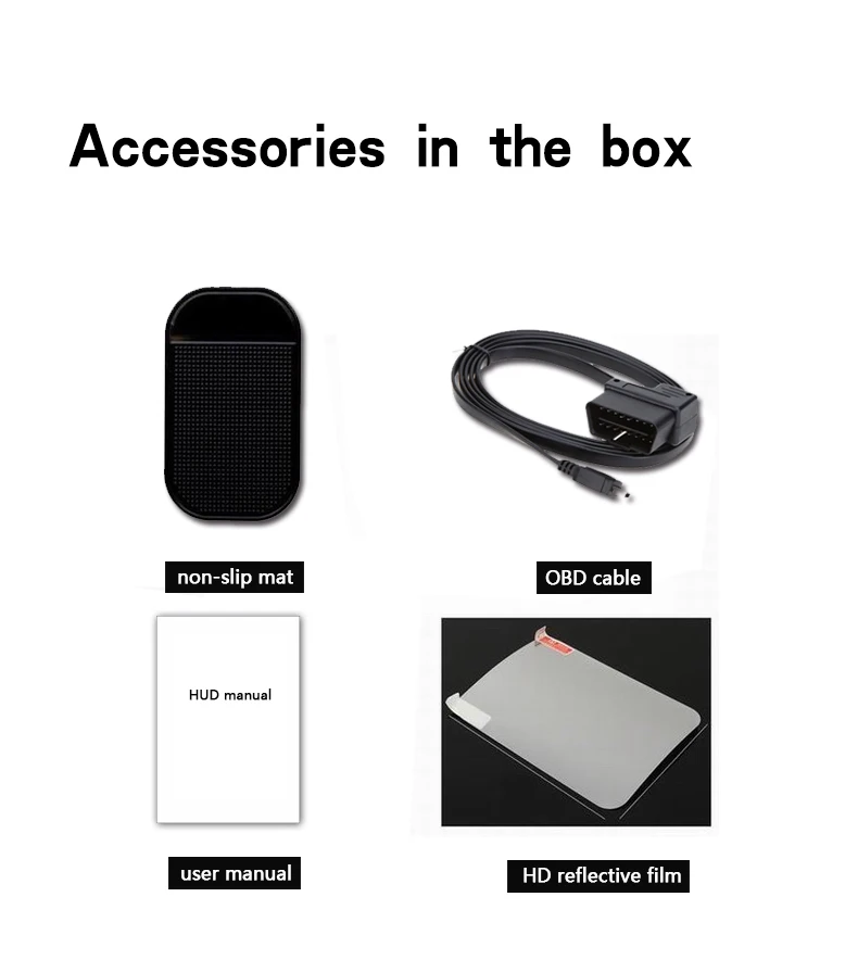 2021 Best Sell Car projector Speedometer OBD2/OBDII 3.5 Inch Car HUD A200 Car Head Up Display HUD