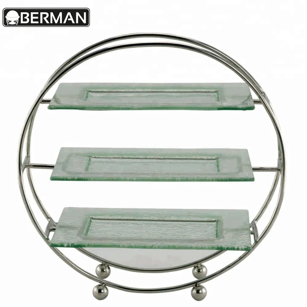 Yindu kitchen equipment co ltd decorative fancy wedding 3 tier serving plates high tea snack warmer cake display dubai