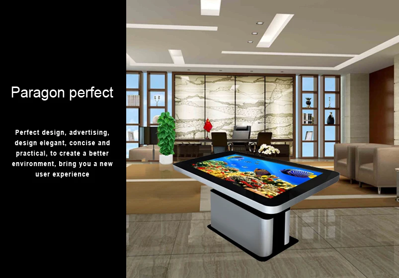 43 55 65 86 inch lcd built in pc monitor touch screen interactive coffee table
