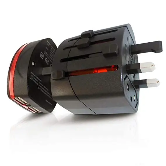 Hot sell UK US EU AUS multi plugs universal travel adapter with usb