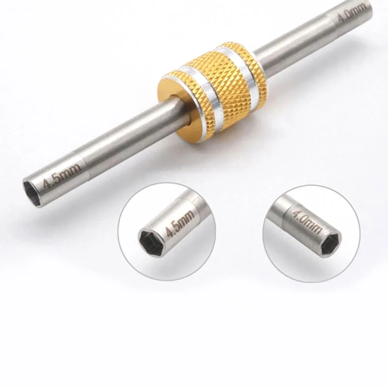 HSS Hex Socket Sleeve Hexagonal Nut Driver 4.0mm 4.5mm for mini 4WD RC Car Tools