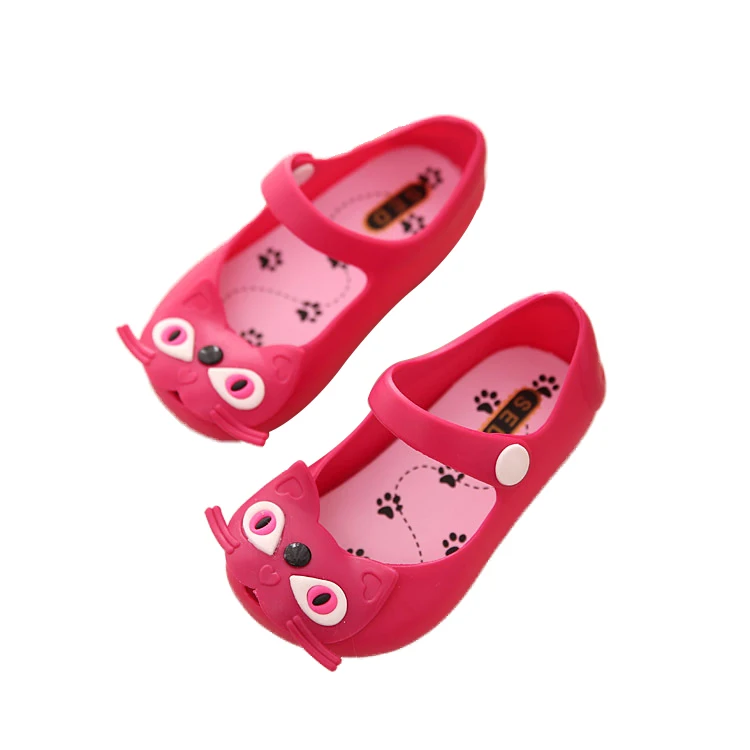 Модная детская обувь принцессы из ПВХ для родителей и детей