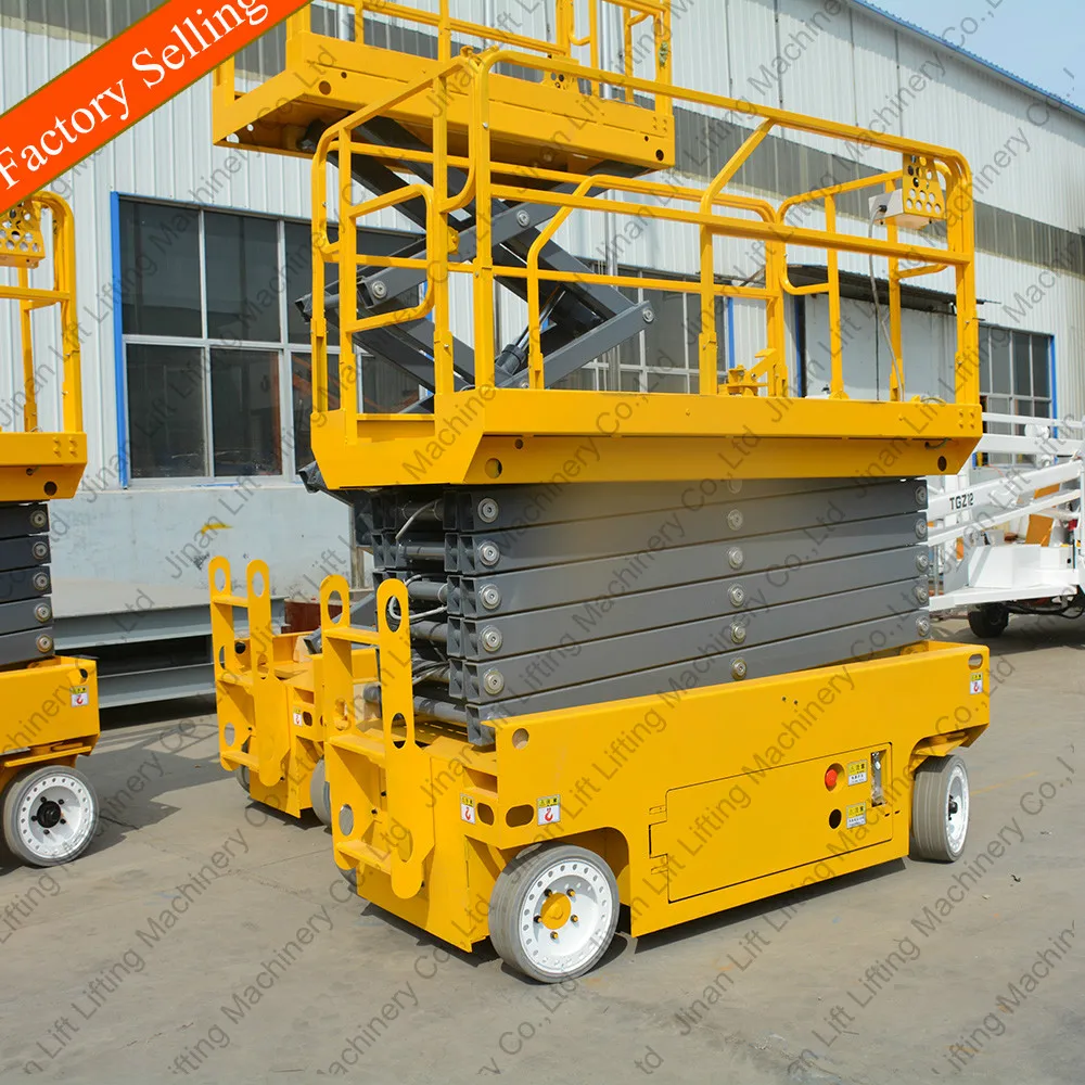10m Automatic jlg scissor lift hydraulic ladder lift window cleaning sky lift for sale