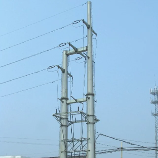33kv-400kv galvanized octagonal steel power pole electrical power transmission line tower with factory price