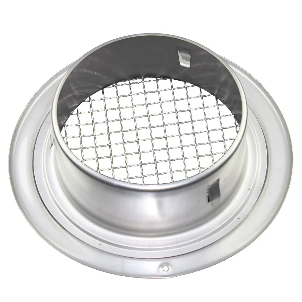 Stainless steel eave vent with mesh air vent cap
