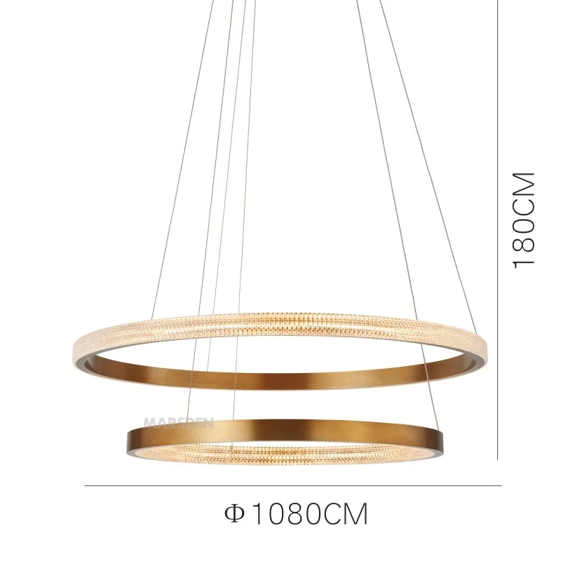 MARSDEN modern fashion led ring customized pendant lamp lightning lamps pendants chandeliers