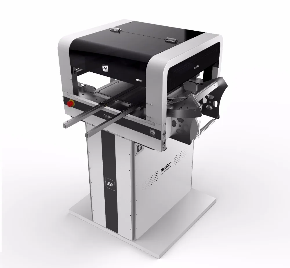 pcb assembly line: semi-auto solder paste printer YS600, neoden4 pick and place machine, smt conveyor J08, reflow ovenT5L