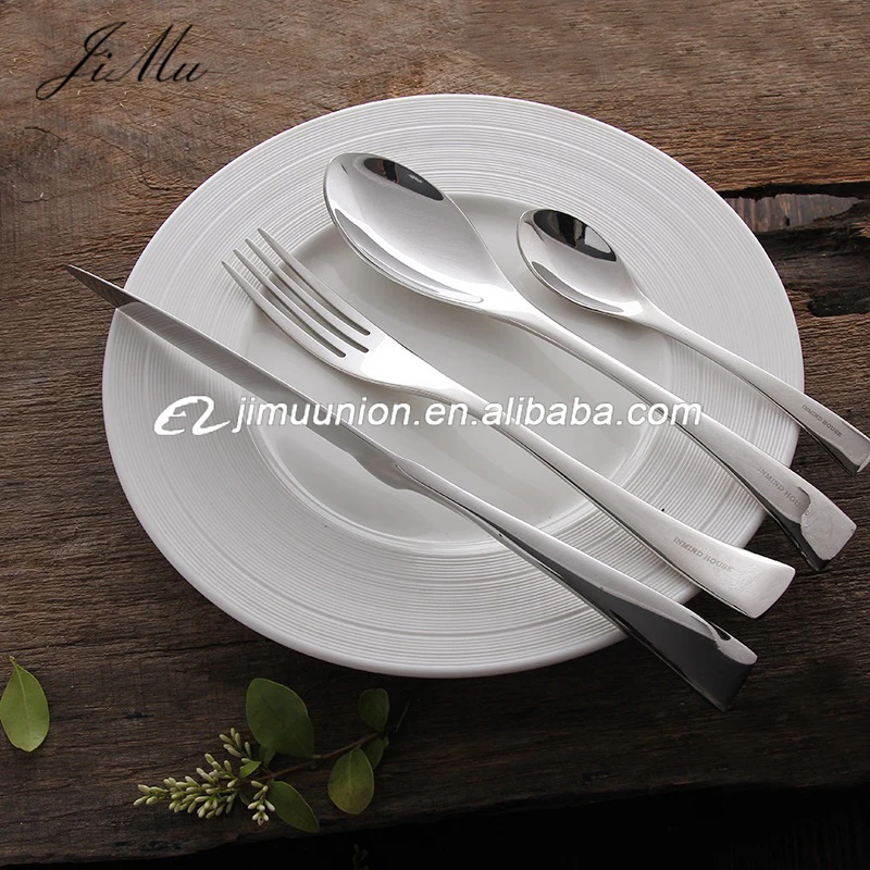 wholesale Restaurant cutlery dinnerware Knife Fork Spoon Silverware Stainless Steel Flatware Set