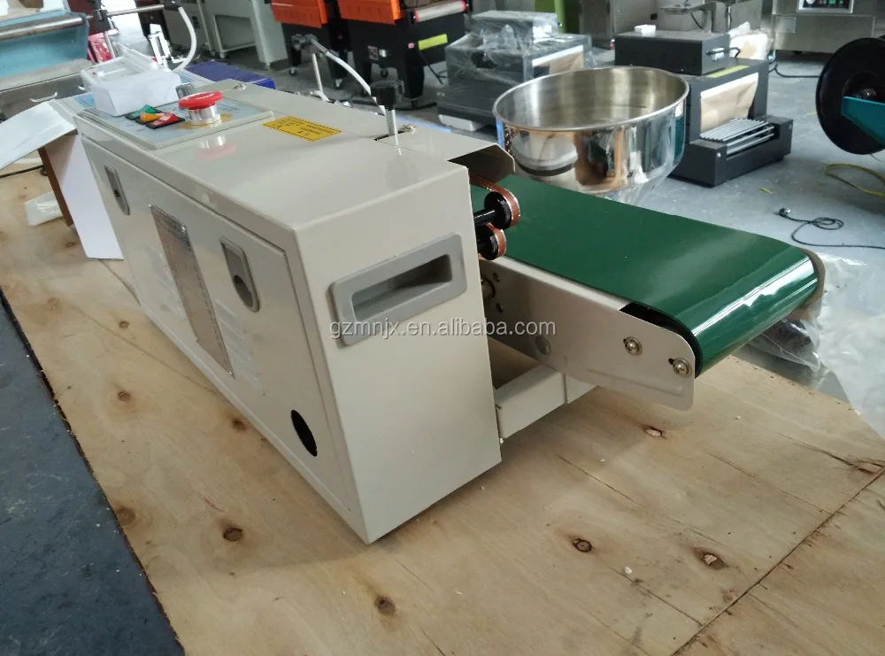 Portable Mini Soild Ink Continuous Horizontal Band Sealing Machine for envelope