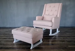 Распродажа, мебель для гостиной, красивый диван-качалка с подставкой для ног, оттоманка