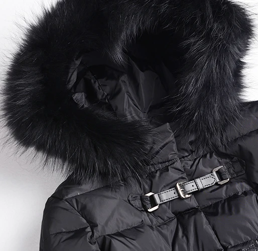 Faux Fox Fur Hooded Coat Woman