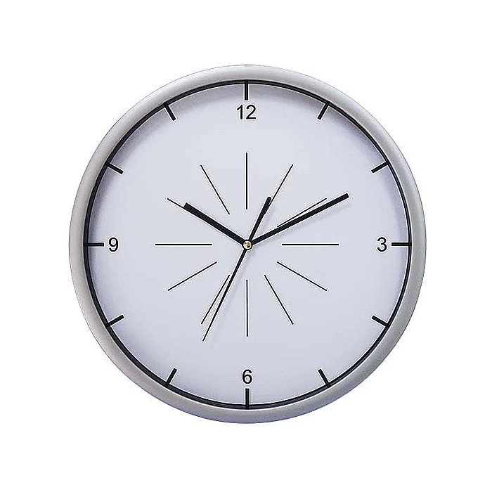 factory price different color plastic wall clock with customized logo