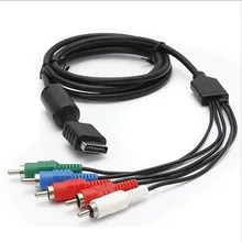 1080P 5RCA Y/Pr/Pb Audio Video AV Cable Component Cord Line for Sony PlayStation PS2 PS3 Console System to Monitor HDTV Wire