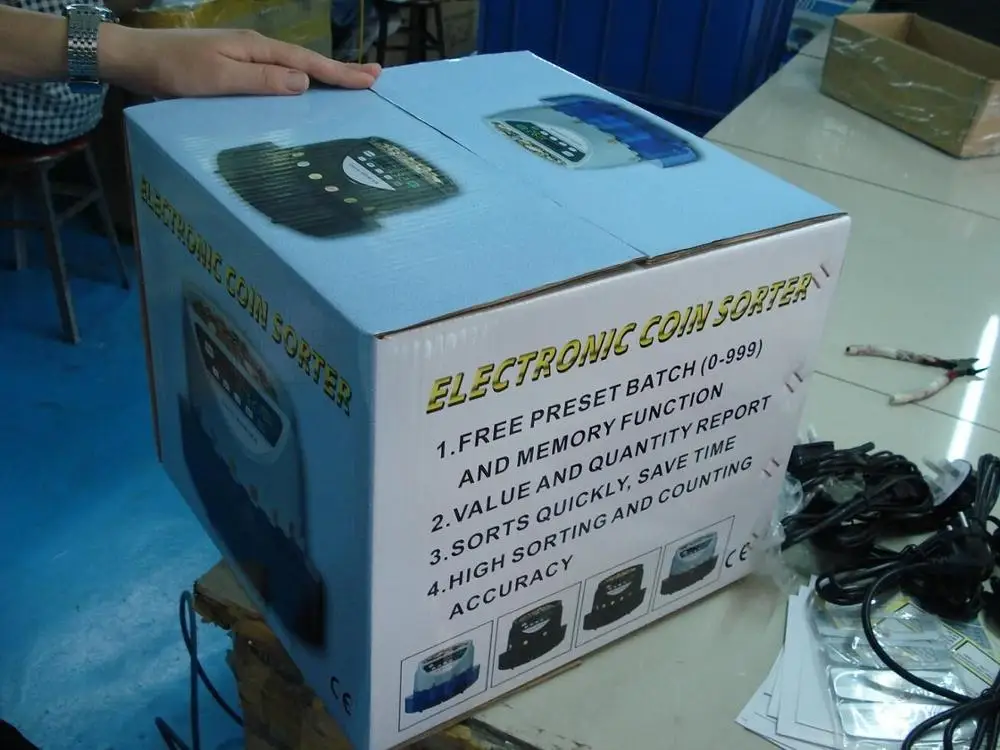 Высококачественный пластиковый Европейский автоматический сортировщик монет/счетчик купюр CS550