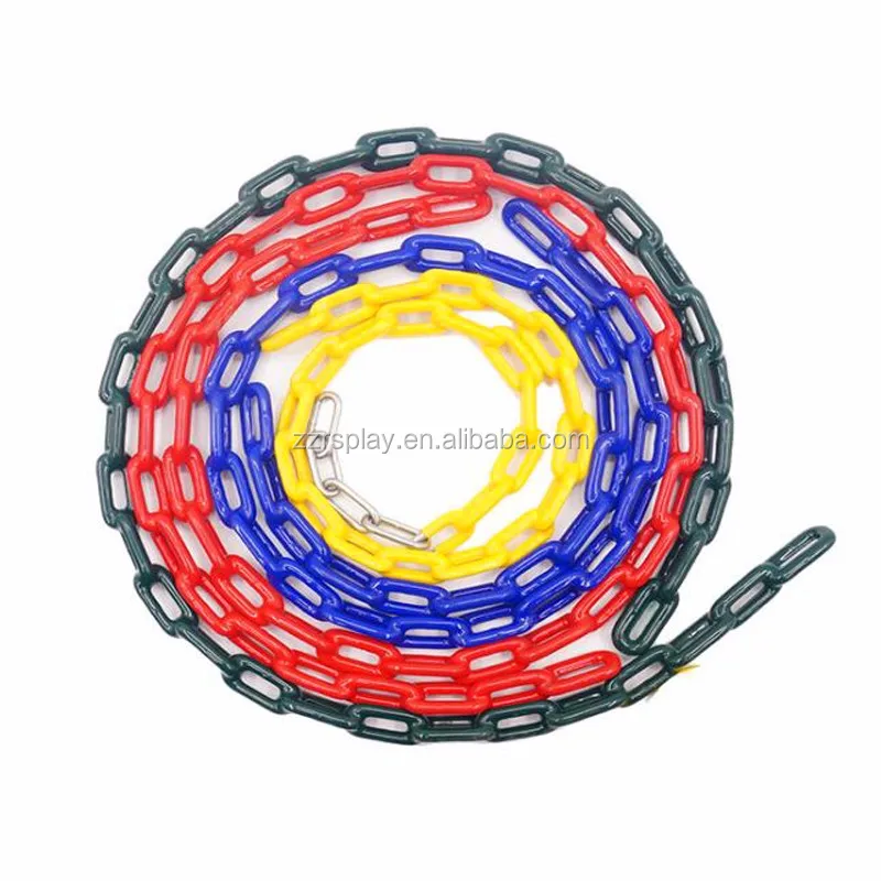 plastic coated safety chain free size long iron link chain for outdoor swings
