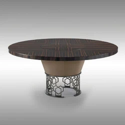 Ebony wooden frame  dining table  Best Selling Hot Chinese Products Luxury Rococo Style Circular Banquet Bining Table