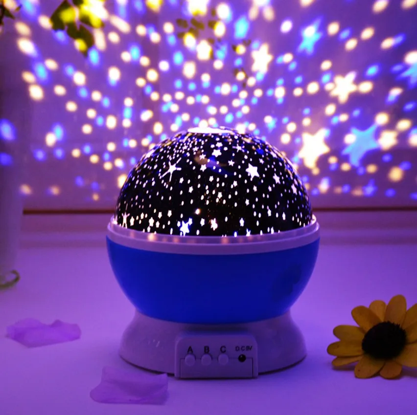3D star nightlight projector baby light rotating projection nightlight