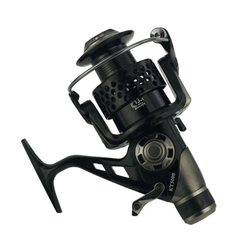 Yumoshi Рыболовная катушка серии 3000-8000, рыболовная катушка для ловли карпа, новый дизайн с двойным тормозом, Рыболовная катушка для кастинга