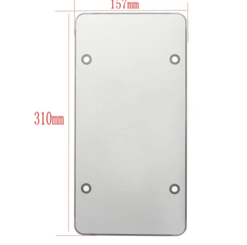High Quality Clear License Plate Cover Shield Tinted Plastic Tag Protector