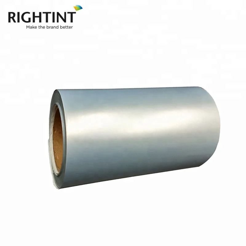 Matt Silver Pet Self Adhesive Backed Mylar Paper Rolls for flexo printing