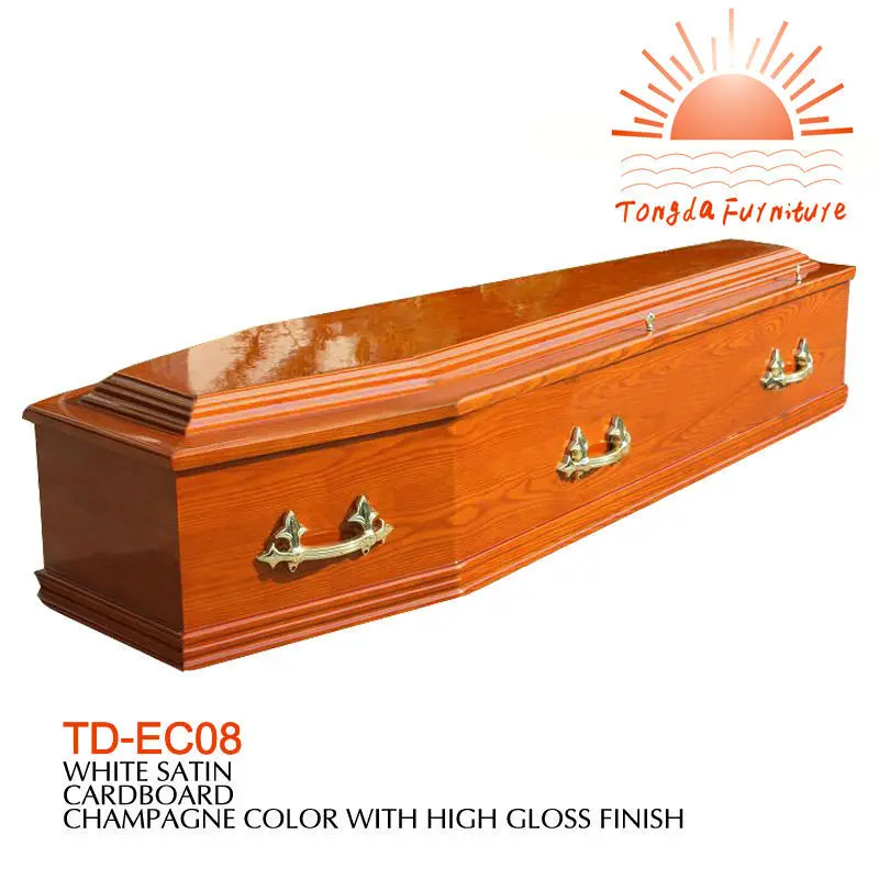 TD-EC08 европейский гроб твердой деревянный ларец похороны продукта интернет-магазин китай производство