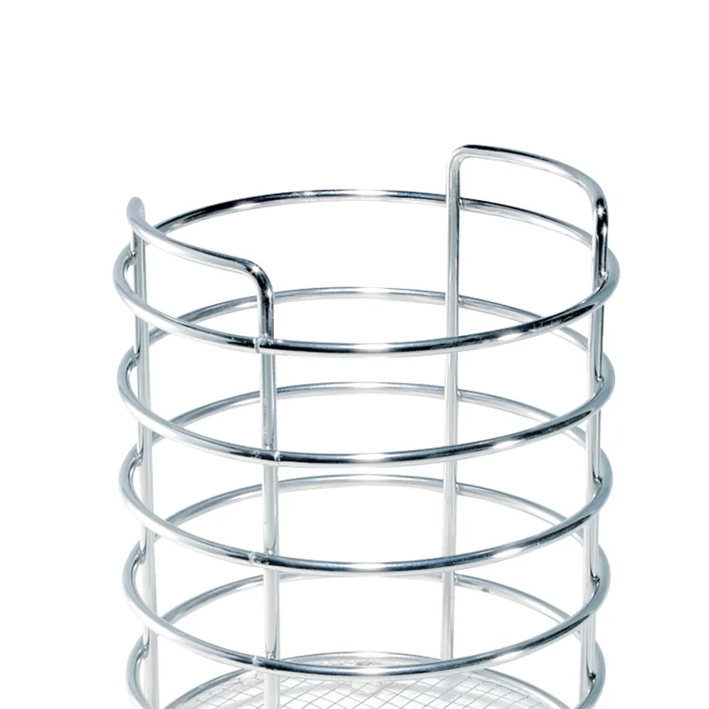 Round wire flatware chrome plating drainer kitchen spoon fork utensil tools Cutlery caddy Holder