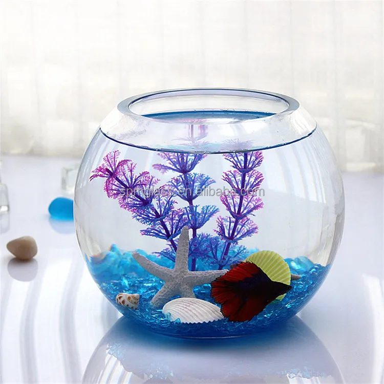 round wholesale glass fish bowls for centerpieces as decoration