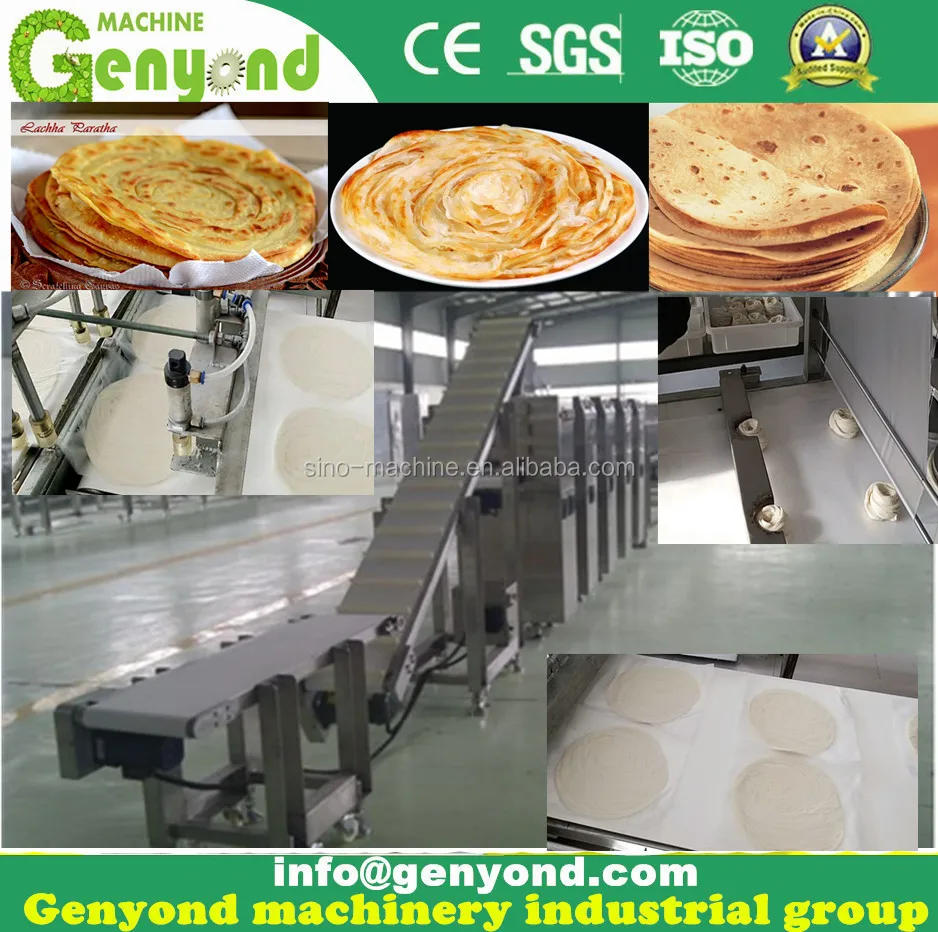 stainless steel automatic paratha machine paratha Naan flat bread production line