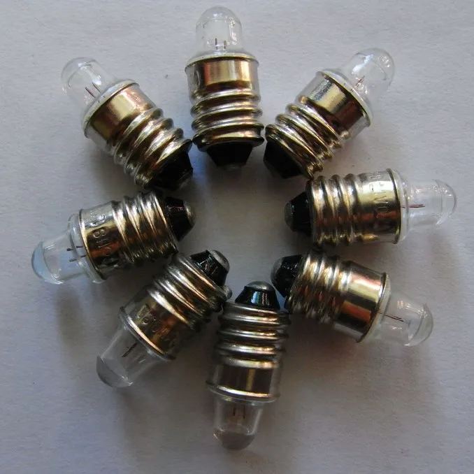 E10 спиральный держатель лампы 2.2V0.25A 2.5V0.3A фонарик точечный мини-светильник