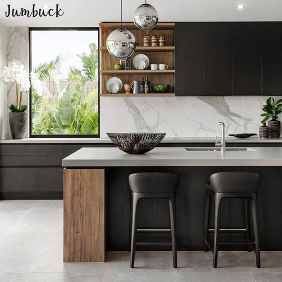 
Easy cleaning super gloss plywood kitchen cabinet color combinations 