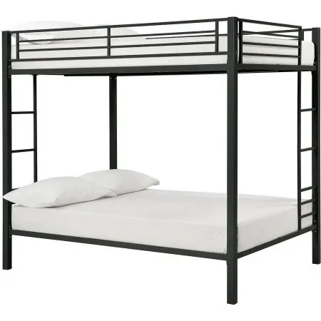 JZD Bedroom furniture hotel school dormitory second floor metal folding bunk bed for sale