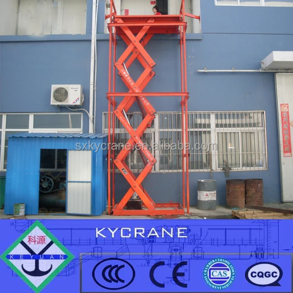 
General Industrial 3 ton small hydraulic goods platform scissor lift 