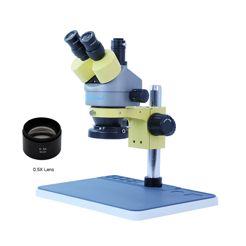 Long Working Distance 3.5x~45x Trinocular Stereo Zoom Microscope For Mobile Motherboard Repair