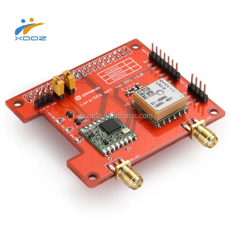 Long distance wireless 433/868/915Mhz Lora and GPS Expansion Board for Raspberry Pi