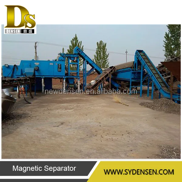 Eddy current separator for scrap steel for separating copper and aluminum, nonferrous metal separation machine
