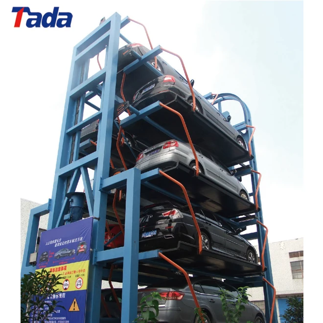 
manual type PLC automatic rotary parking system with safety sensors 
