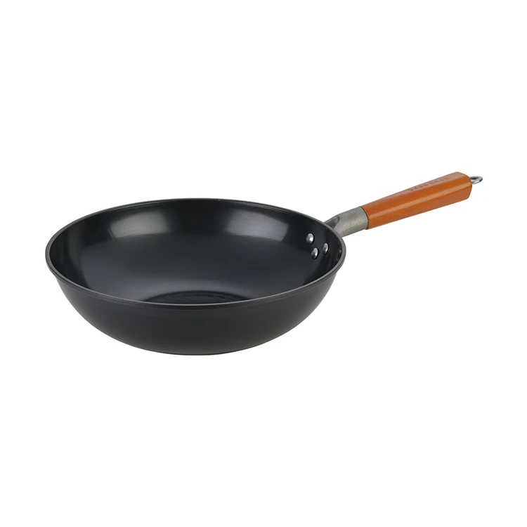 Korea  pan Japan wok professional carbon steel non-stick wok pan