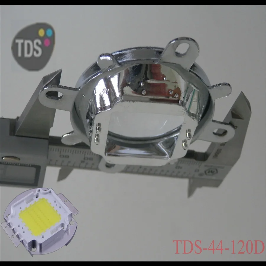 30 / 45 / 60 / 120 degree 44mm cob led lens for 20W 30W 50W 100W LED